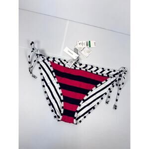 Tommy Bahama Reversible UPF 50 Tie Side Hipster Bikini Bottom Womens L NWT